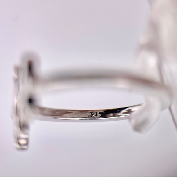 925 Stamped Sterling Silver Puzzle Jigsaw Pieces Ring - Picture 3 of 3